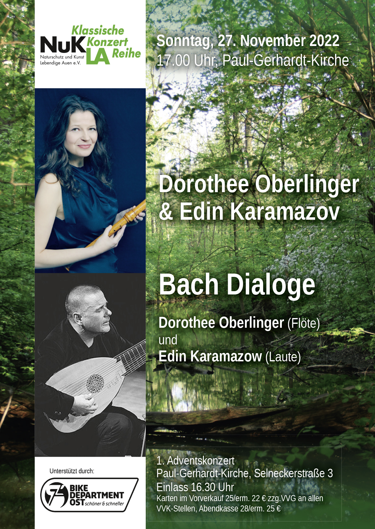 Plakat zu Konzert "Bach Dialoge"